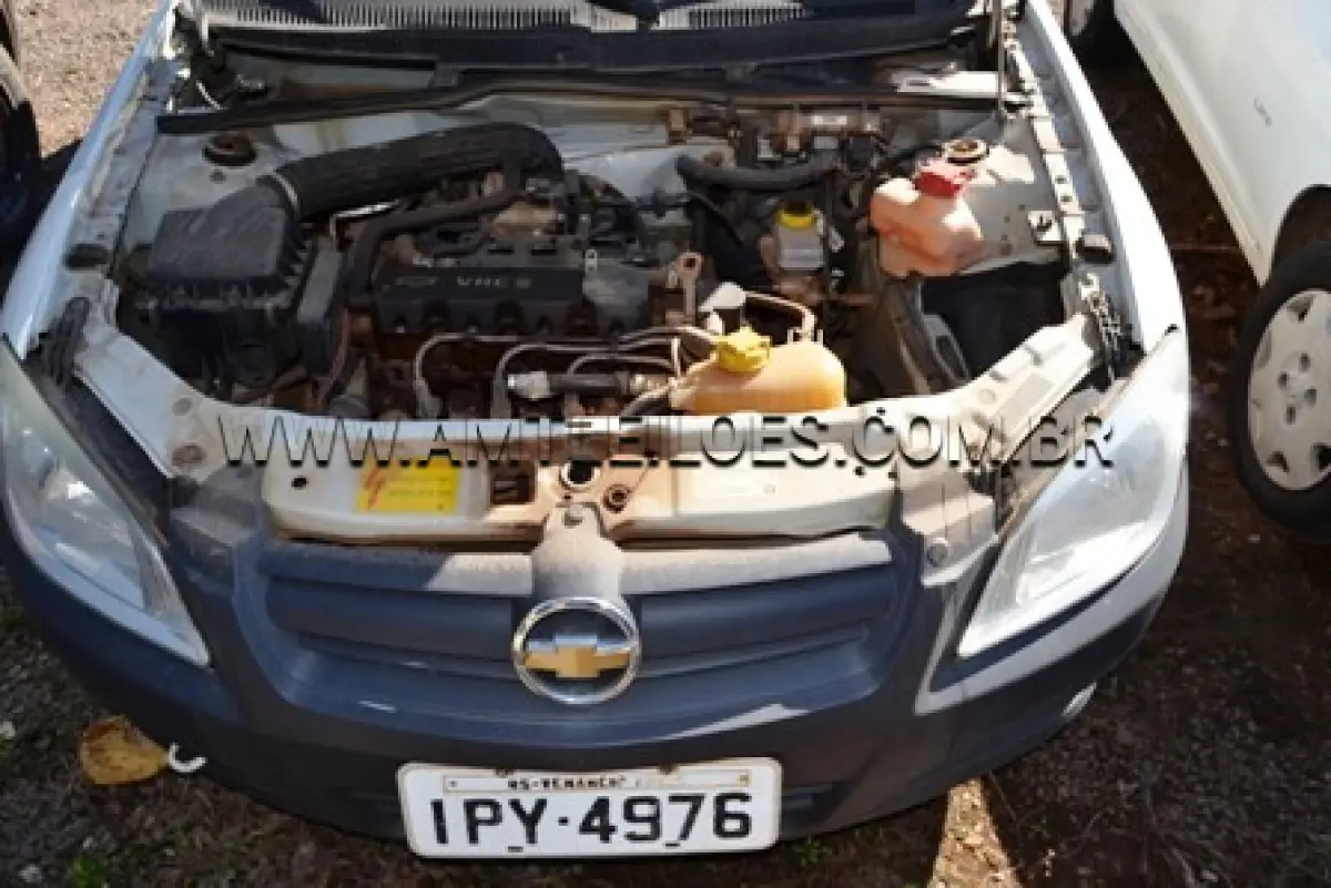 LOTE 016 - Automóvel Celta, Marca GM, modelo 4 portas Life, ano de fabricação 2009, modelo 2010, chassi nº 9BGRZ4810AG139820, cor branca, Placa IPY 4976