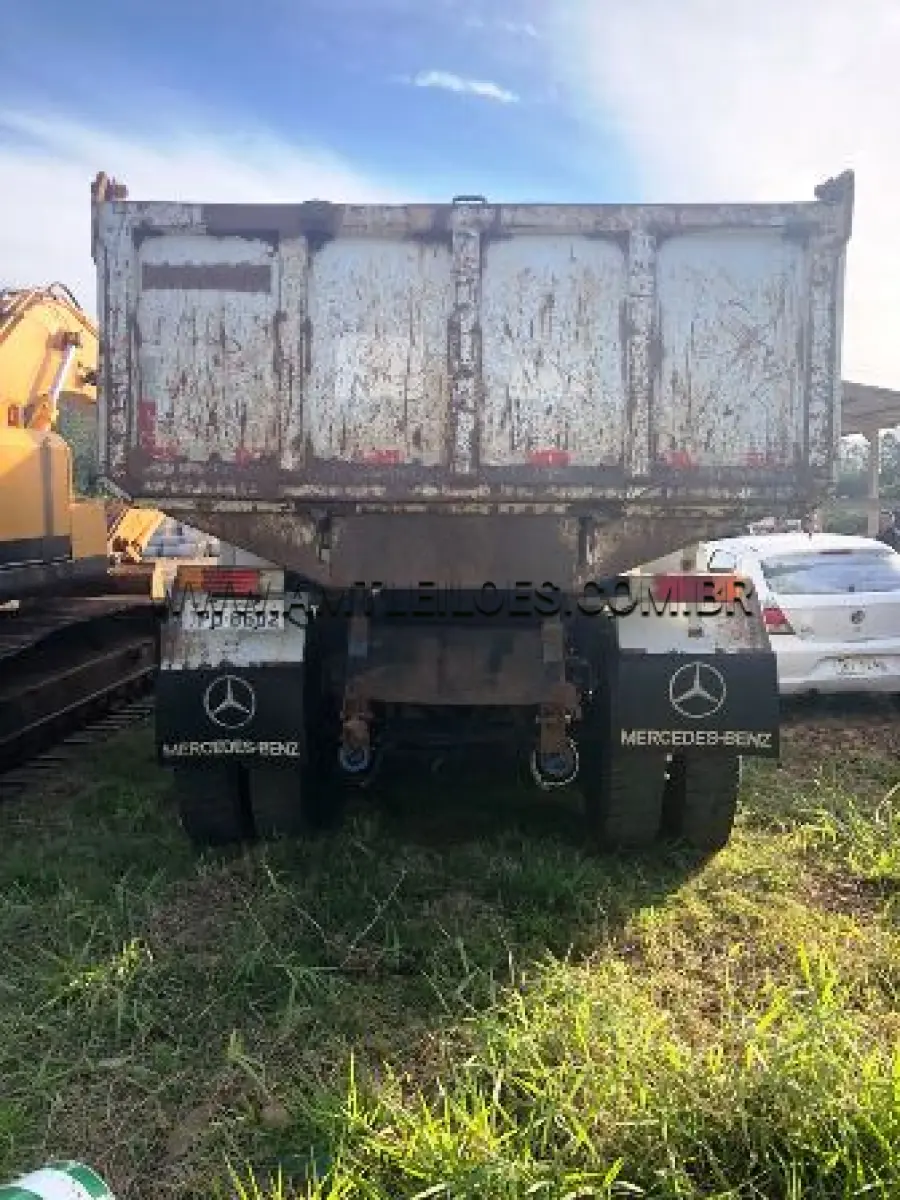 LOTE 001 - CAMINHÃO CAÇAMBA BASCULANTE, MARCA MERCEDEZ BENZ, MODELO ATEGO 2425, ANO DE FABRICAÇÃO 2008 , MODELO 2009, PLACA IPO 6602