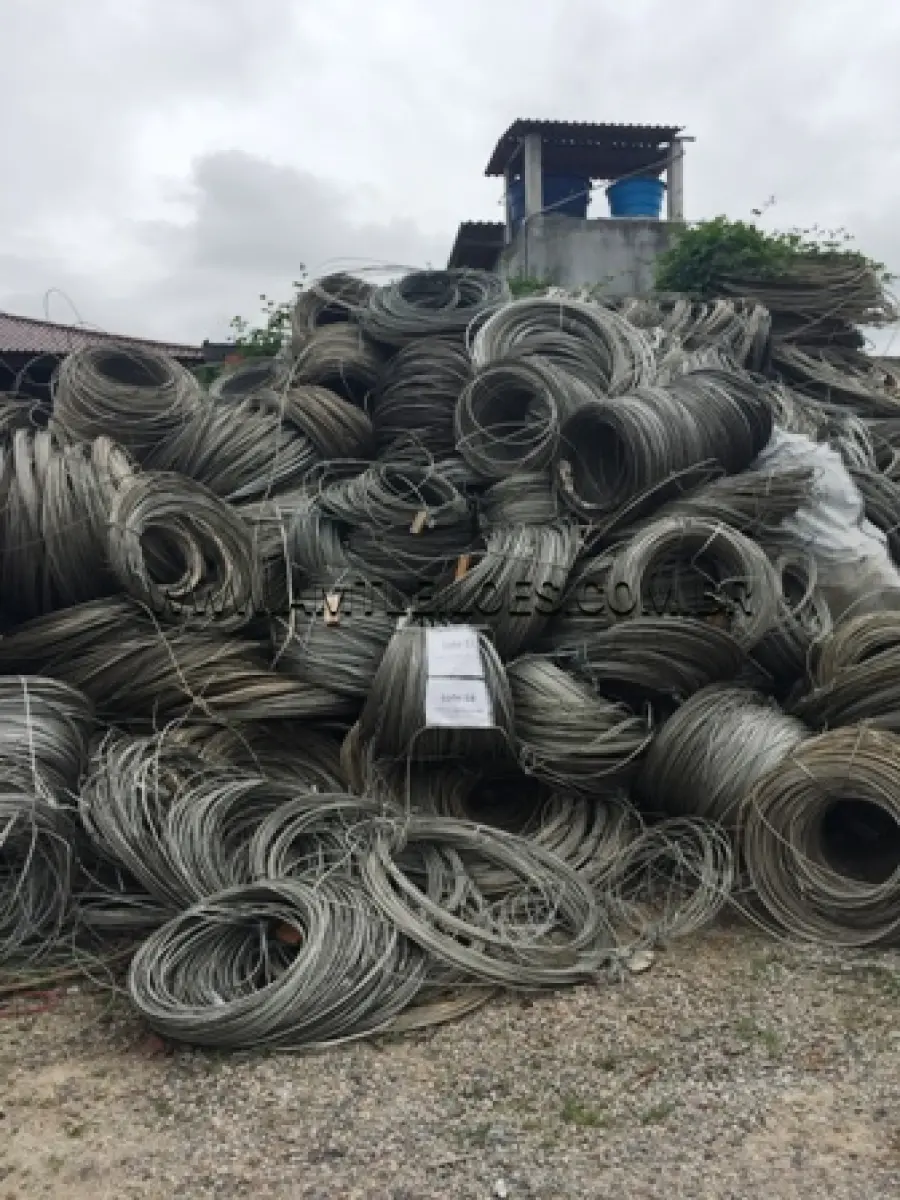 LOTE 057 - 60.000 KG DE SUCATAS DE CABOS DE ALUMÍNIO CAA (COM ALMA AÇO), MATL. 207, LOTE COTA PRINCIPAL, VALOR P/KG R$ 2,79, CLASSE II B, LOCAL P/ RETIRADA 2000