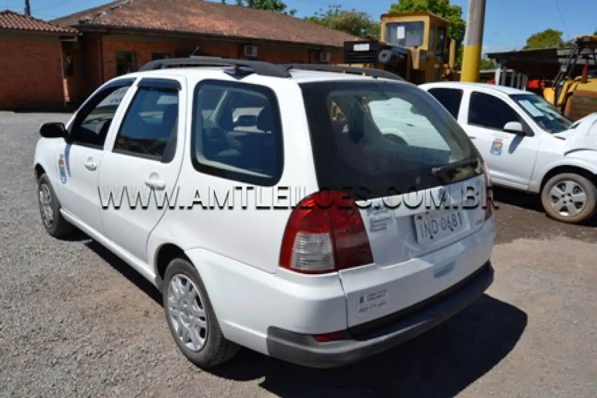 LOTE 009 - FIAT/PALIO WEEK HLX FLEX, ANO: 2006/2007, COR BRANCA, ÁLCOOL/GASOLINA, PLACA: IND 0681