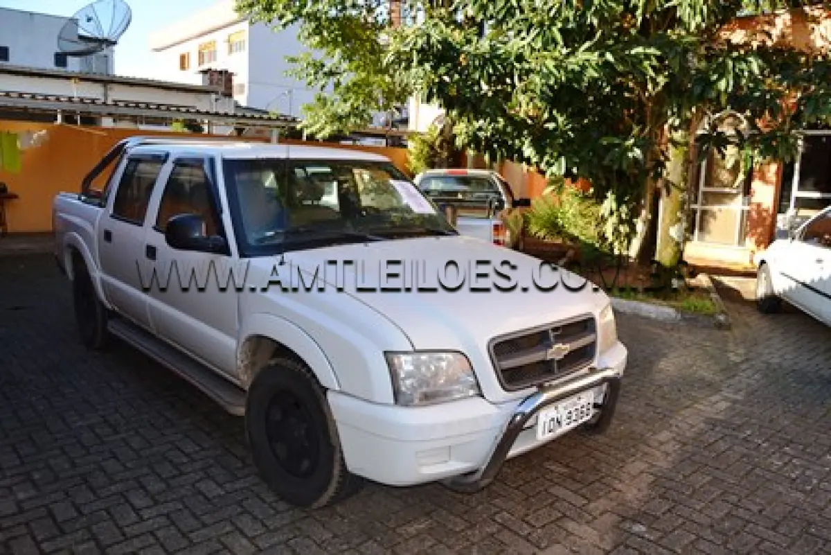 LOTE 010 - GM-CHEVROLET/CAMIONETE S10 ADVANTAGE – CABINE DUPLA, PLACA: ION 9368 ANO/MOD: 2008