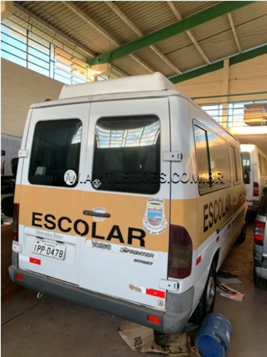 LOTE 005 - MARCA/MODELO: I/M. BENZ313CDI SPRINTERM - MICROONIBUS PLACA: IPP 0478 FABRICAÇÃO/MODELO: 2008/2009 RENAVAM: 128348852 COR: BRANCA COMBUSTÍVEL: DIESEL