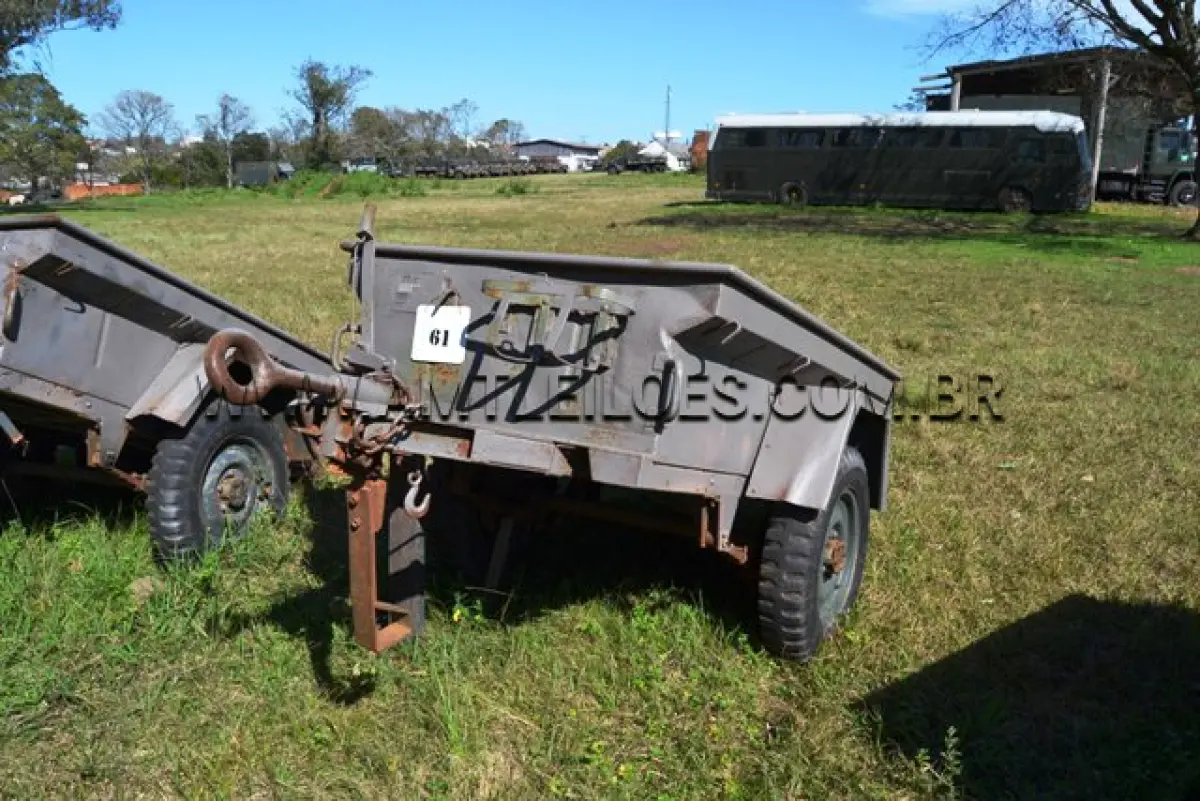 LOTE 061 - REBOQUE, VTNE CARGA ANFÍBIA/ MARCA SANVAS, MODELO MK 250W, ¼ Ton, 2 RODAS ANO: 1974 CHASSI: 076075