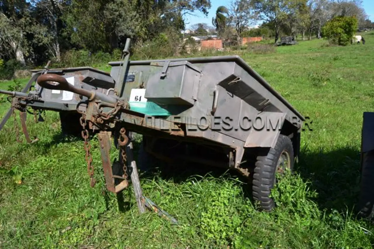 LOTE 064 - REBOQUE, VTNE CARGA ANFÍBIA/ MARCA SANVAS, MODELO MK 250W, ¼ Ton, 2 RODAS ANO: 1974 CHASSI: 074075