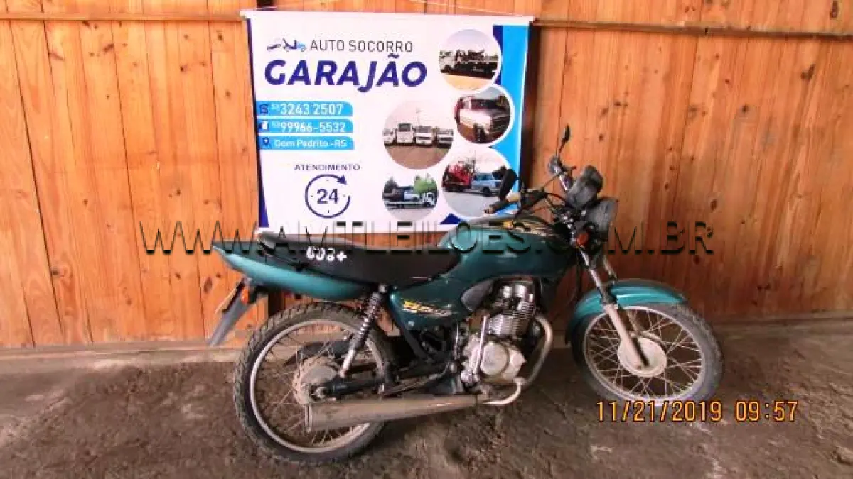 LOTE 008 - MARCA/MODELO: HONDA/CG 125 TITAN KS; ANO: 2001/2001