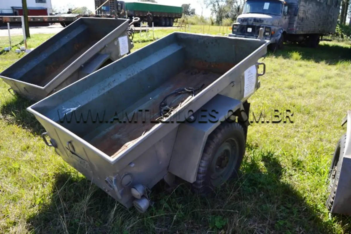 LOTE 061 - REBOQUE, VTNE CARGA ANFÍBIA/ MARCA SANVAS, MODELO MK 250W, ¼ Ton, 2 RODAS ANO: 1974 CHASSI: 076075