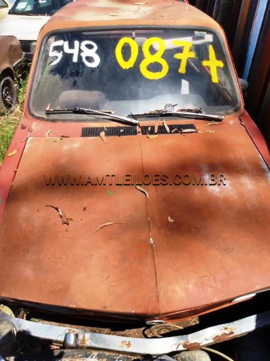 LOTE 087 - SUCATAS: VW/BRASILIA (+), ANO: 1974/1974, PLACA: IFY8559; FIAT/UNO ELECTRONIC (+), ANO: 1995/1995, PLACA: LWV7523; VW/FUSCA 1500, ANO: 1973/1973, PLACA: IFU2651; FORD/PAMPA (+), ANO: 1988/1989, PLACA: IFF1105; FORD/BELINA, ANO: 1983/1983, PLACA: IBS1575