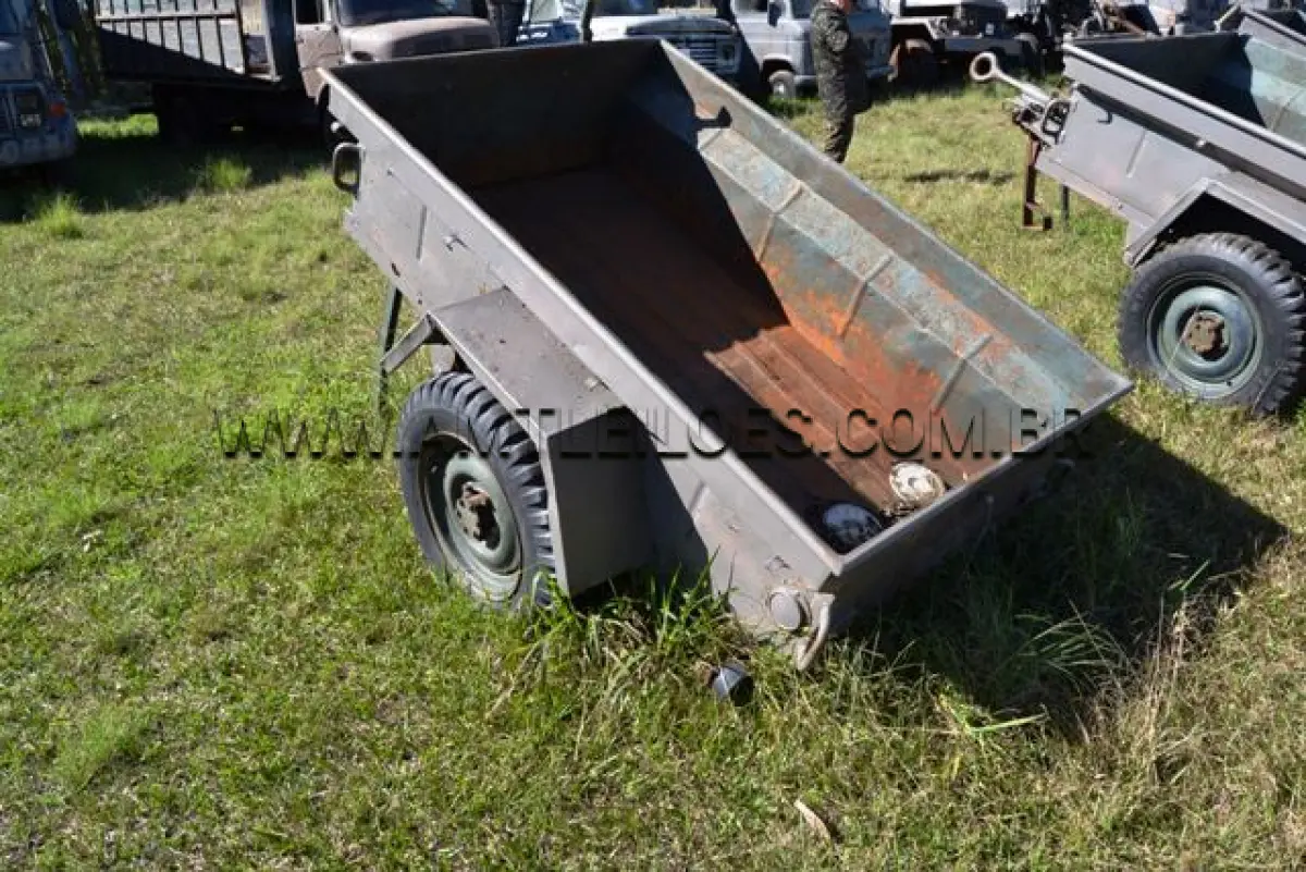 LOTE 062 - REBOQUE, VTNE CARGA ANFÍBIA/ MARCA SANVAS, MODELO MK 250W, ¼ Ton, 2 RODAS ANO: 1974 CHASSI: 070075