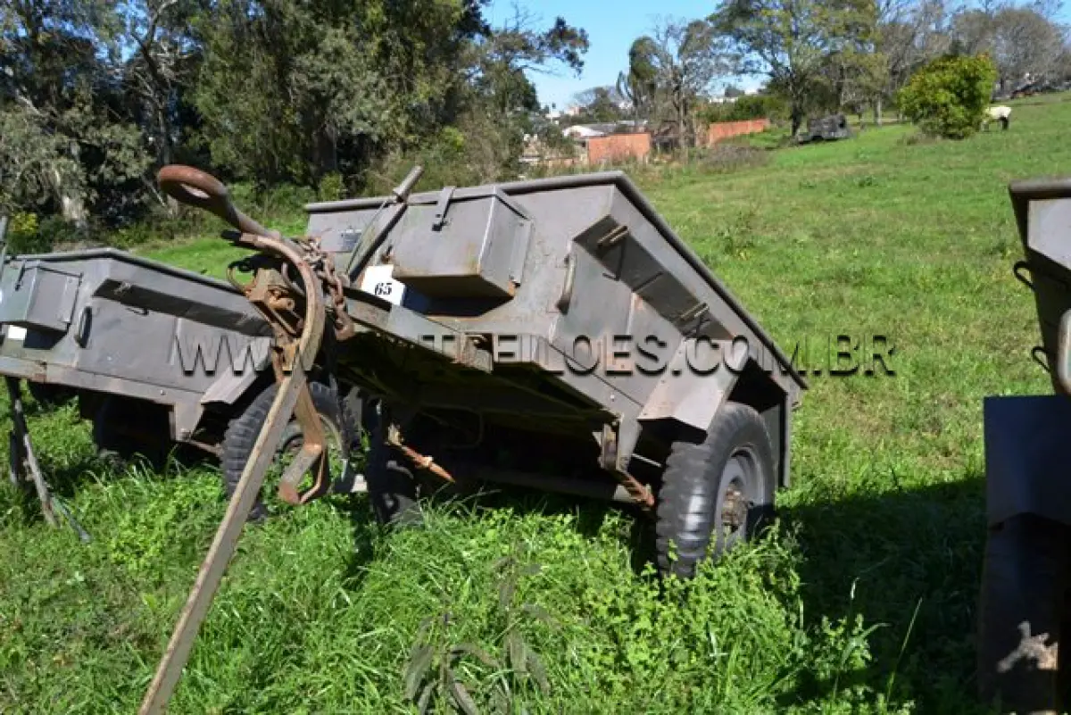 LOTE 065 - REBOQUE, VTNE CARGA ANFÍBIA/ MARCA SANVAS, MODELO MK 250W, ¼ Ton, 2 RODAS ANO: 1974 CHASSI: 073075