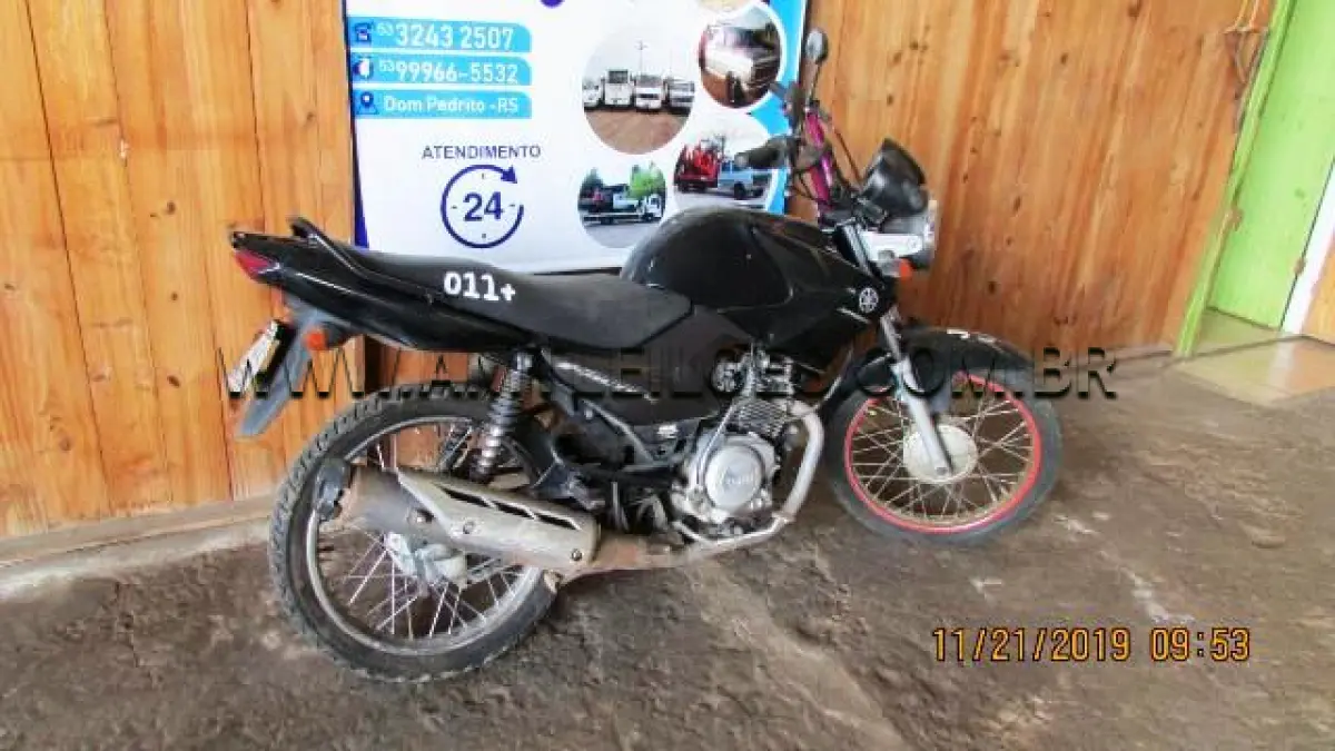 LOTE 011 - MARCA/MODELO: YAMAHA/FACTOR YBR125 K; ANO: 2009/2010