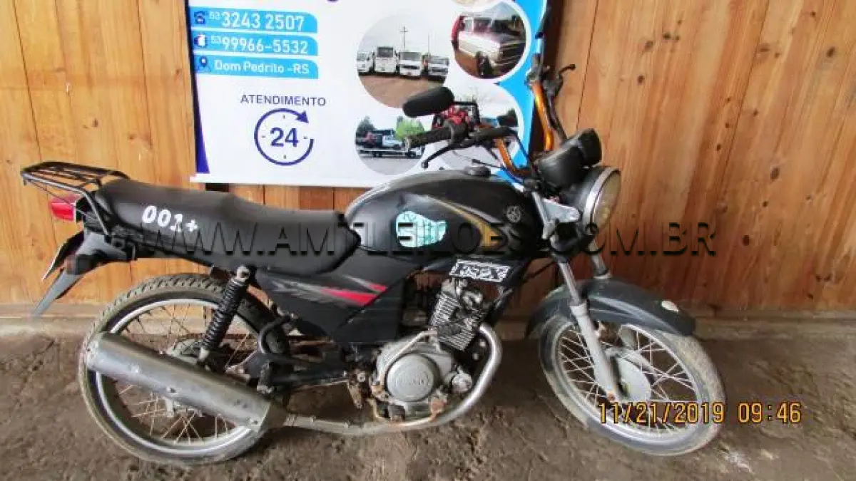 LOTE 001 - MARCA/MODELO: YAMAHA/YBR 125K;  ANO: 2004/2004