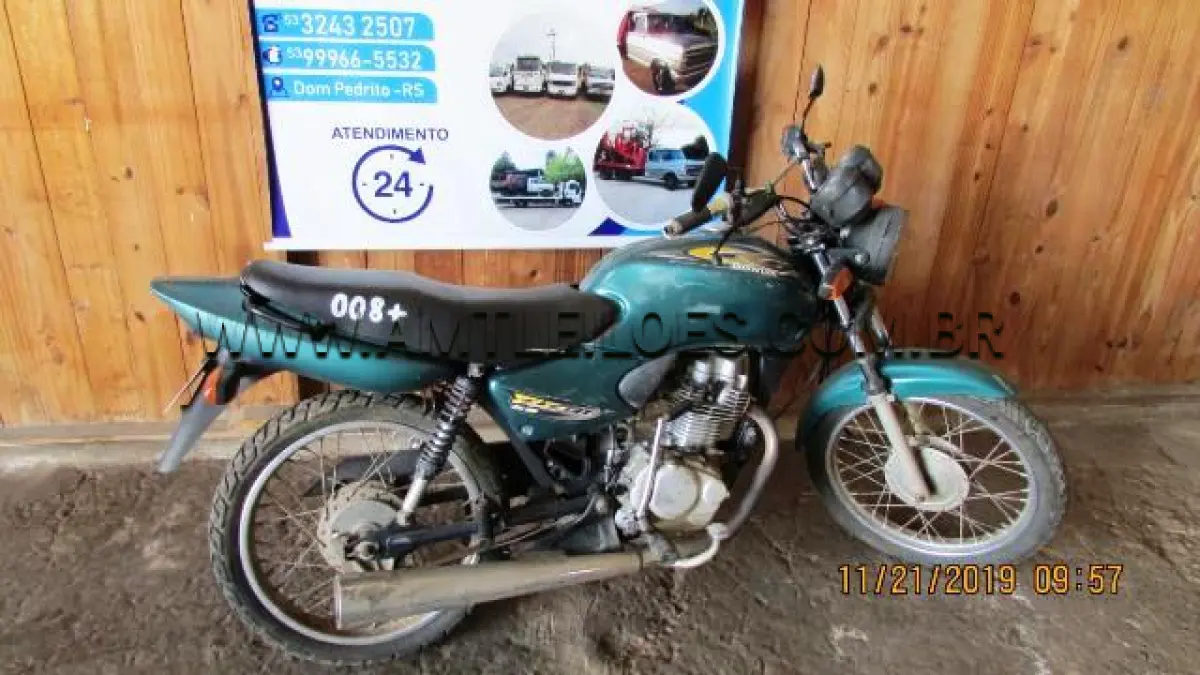 LOTE 008 - MARCA/MODELO: HONDA/CG 125 TITAN KS; ANO: 2001/2001