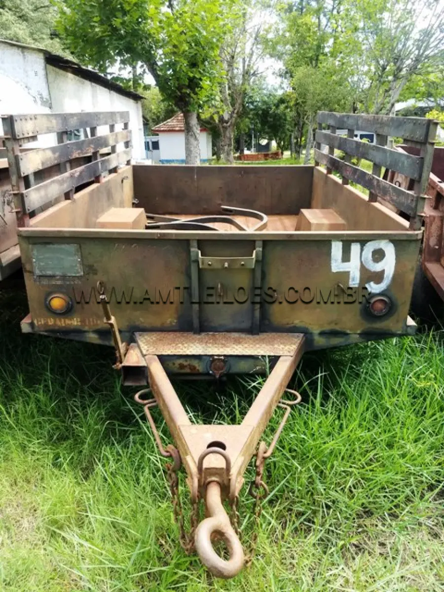 LOTE 049 - REBOQUE CARGA EMP GE 11660 3/4T 2R RODOVIÁRIA 1977