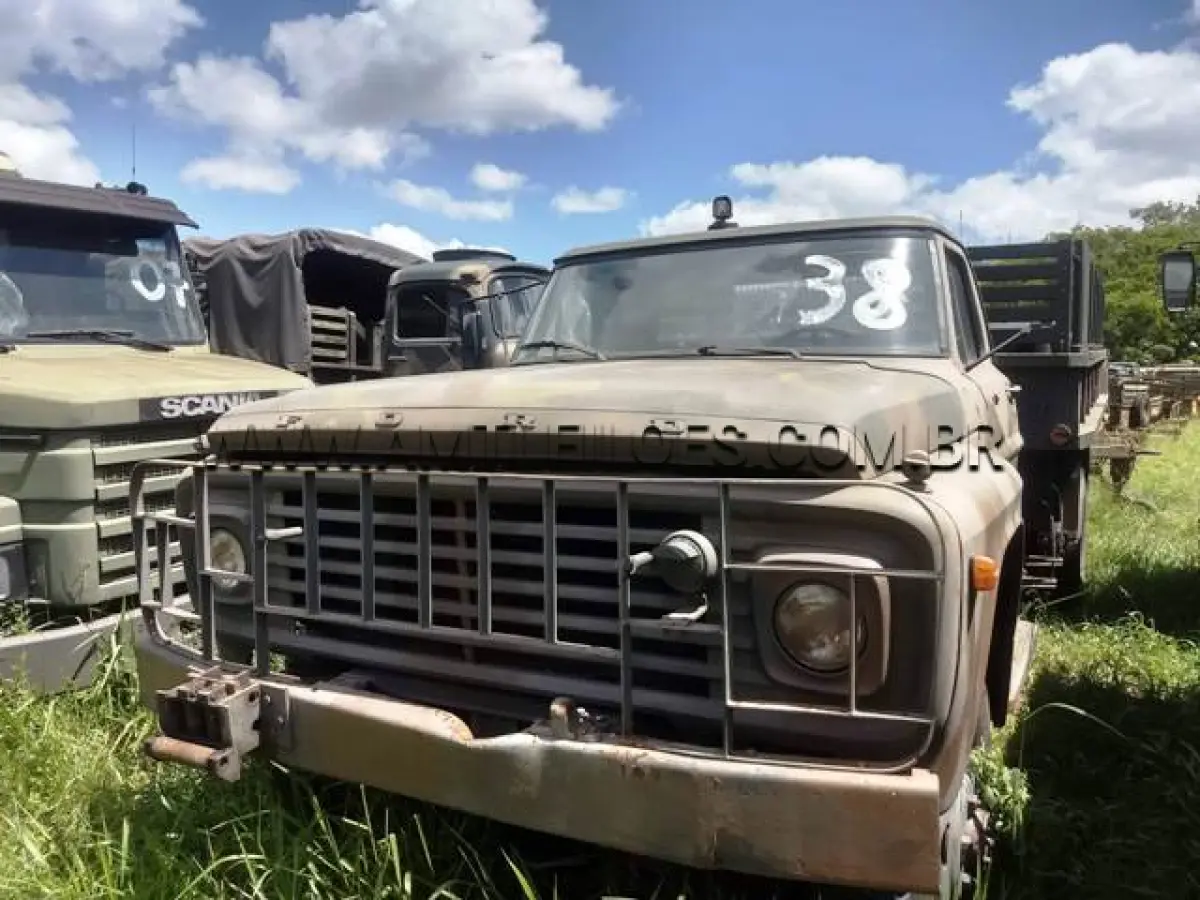 LOTE 038 - FORD GE F600 2 ½T 4X4, ANO 1973