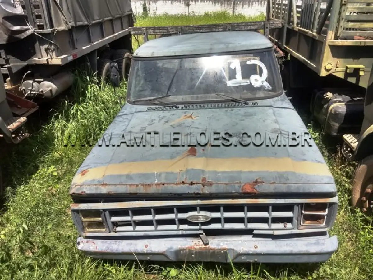 LOTE 012 - VIATURA CARGA EMP GE F4000 4T 4X2 FORD, ANO 1984, PLACA: IGE8207