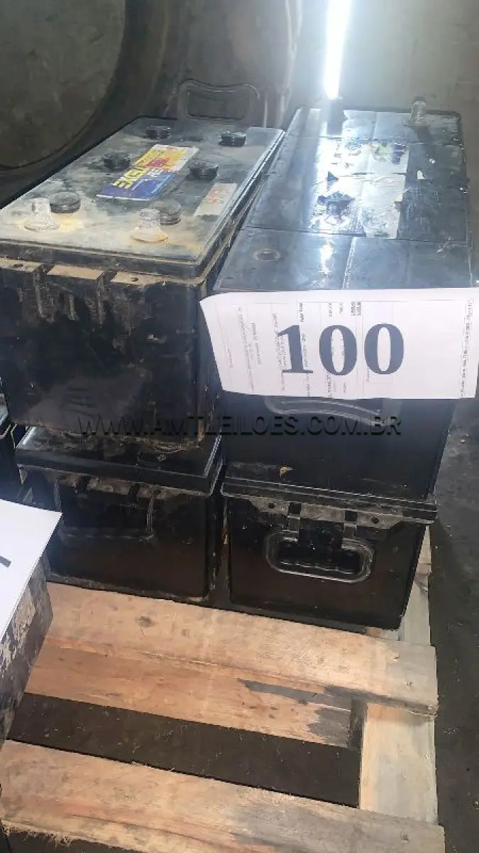 LOTE 100 - MARCA/MODELO: 04 BATERIAS 150AH 12V