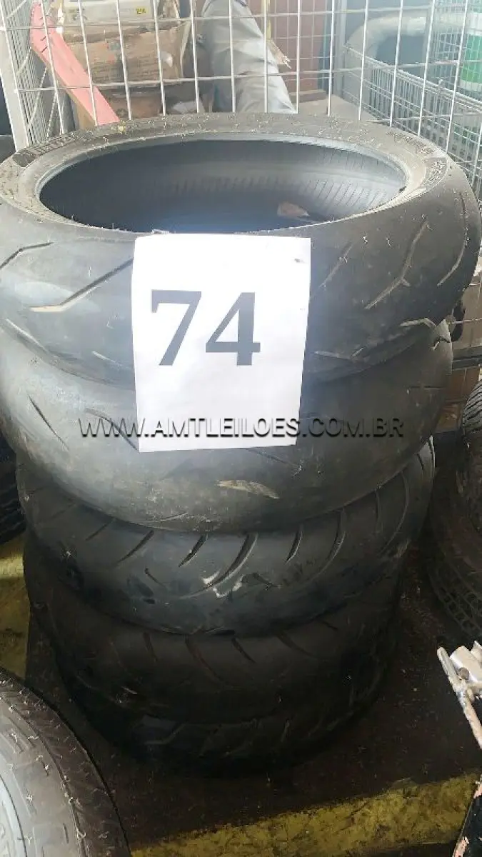 LOTE 074 - MARCA/MODELO: 04 PNEUS 180/65 R16; 01 PNEU 160/60 R17