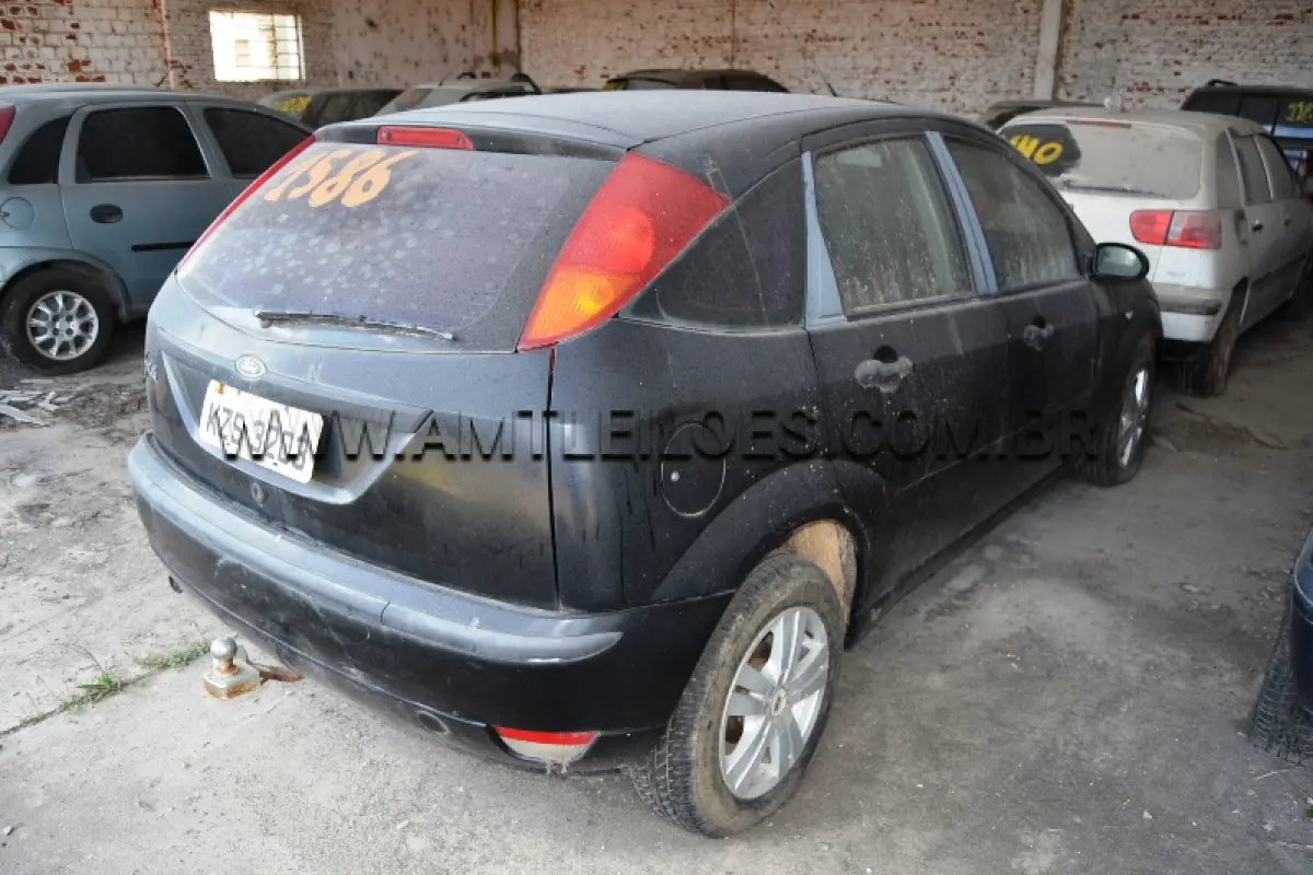 LOTE 009 - Espécie: PASSAGEIRO / Marca: I / Modelo: FORD FOCUS 1.6L HA / Placa: KZS3203 / Ano fabricação: 2006 / Ano modelo: 2006 / Cor: PRETA / Chassi: 8AFDZZFHA6J494045 / Motor: 6J494045 / Renavam: 883434830