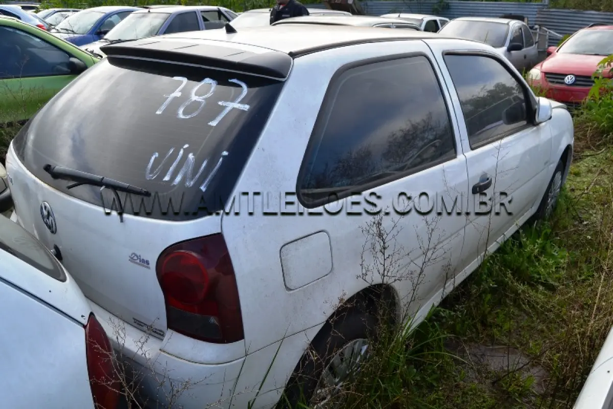 LOTE 007 - VW/GOL 1.0 GIV, Placa: IRN2756, UF: RS; Ano/Mod: 2010; Cor: Branca, RENAVAM: 274710773; Chassi: 9BWAA05W9BP071874; Motor: CCP246902.
