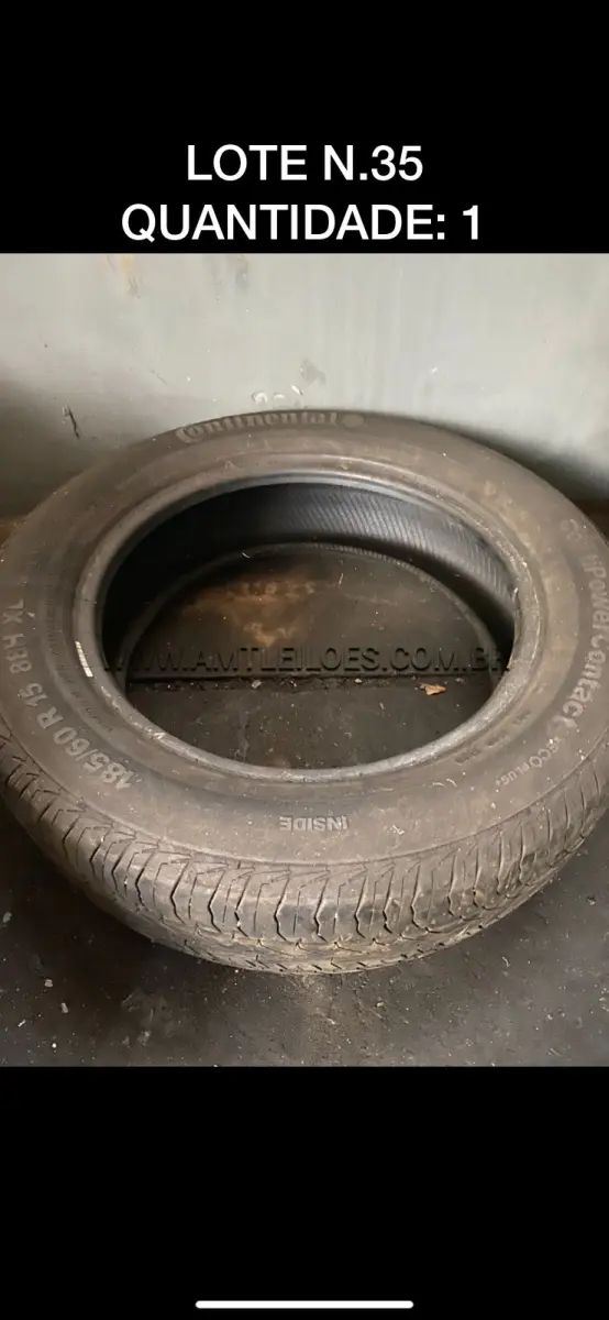 LOTE 035 - 01 PNEU 185/60 R15