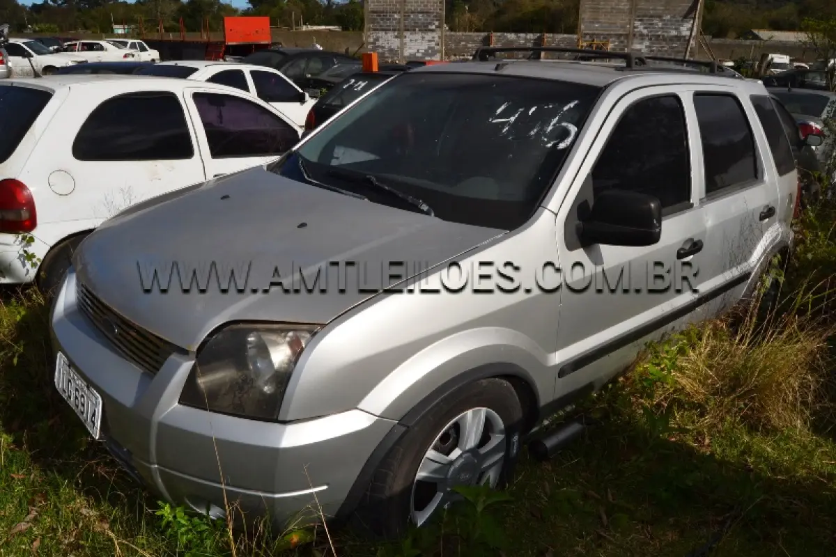 LOTE 003 - FORD/ECOSPORT, Placa: ILG6914, UF: RS; Ano/Mod: 2003; Cor: Prata, RENAVAM: 807184888; Chassi: 9BFZE10C348517962; Motor: CPJA48517962.
