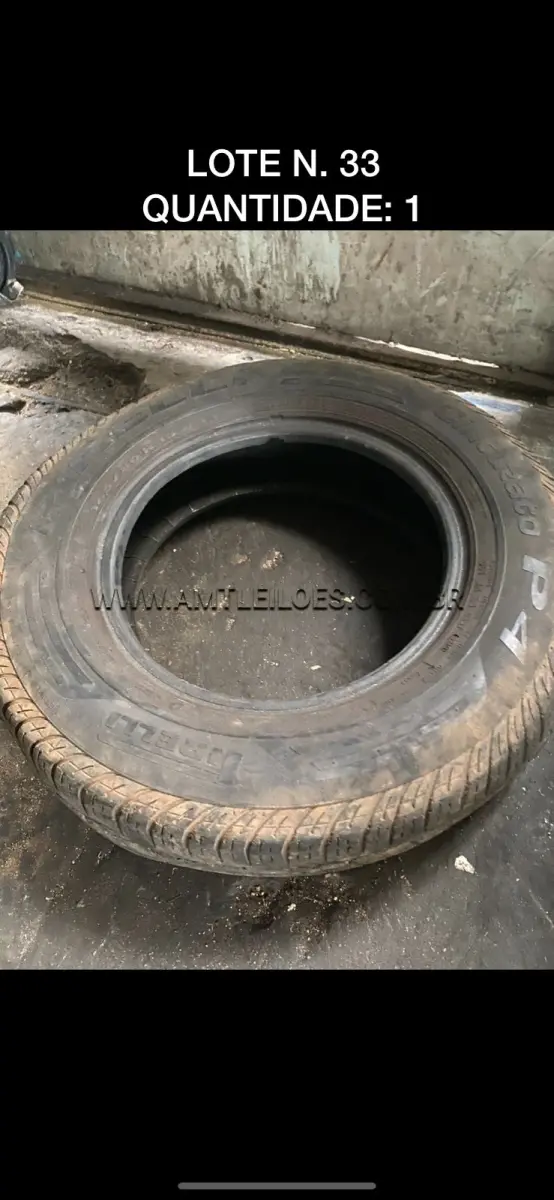 LOTE 033 - 01 PNEU 165/80 R13
