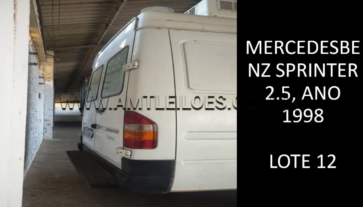 LOTE 012 - MARCA/MODELO: MERCEDES-BENZ SPRINTER 2.5, ANO: 1998.