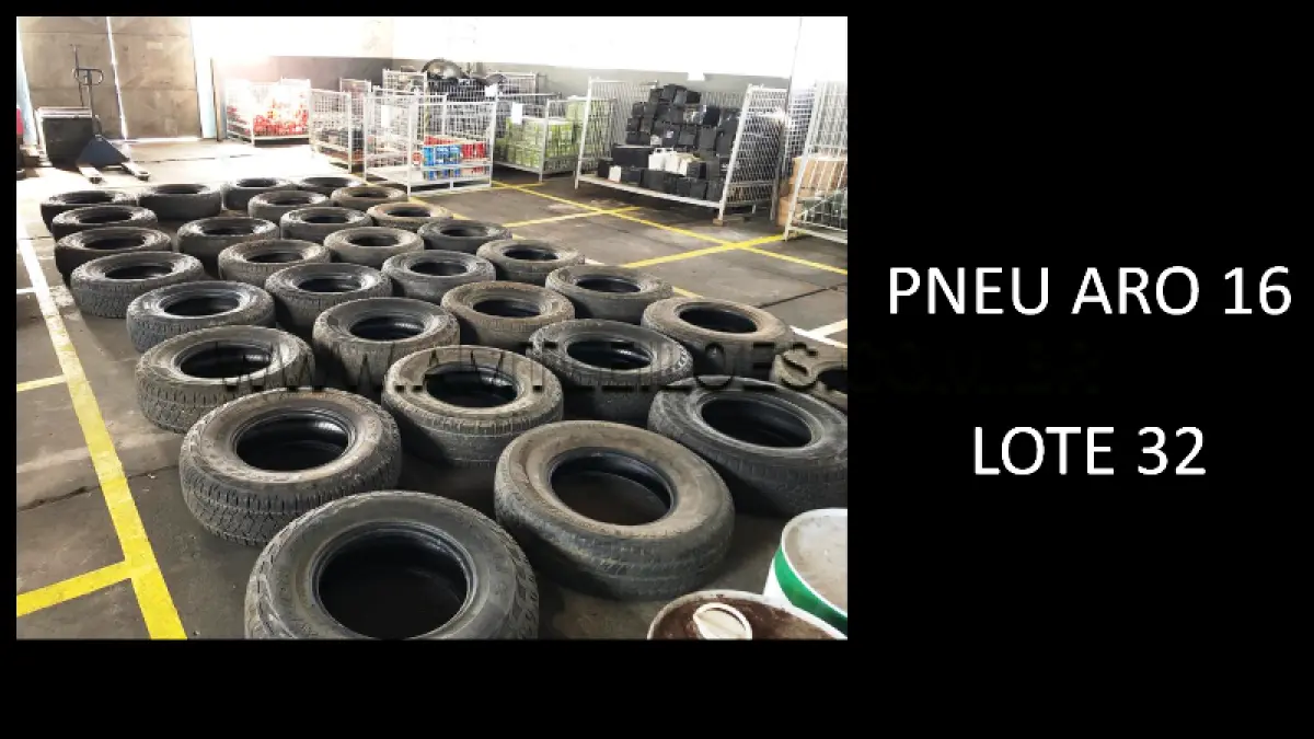 LOTE 032 - 40 UNIDADES DE PNEU ARO 16.