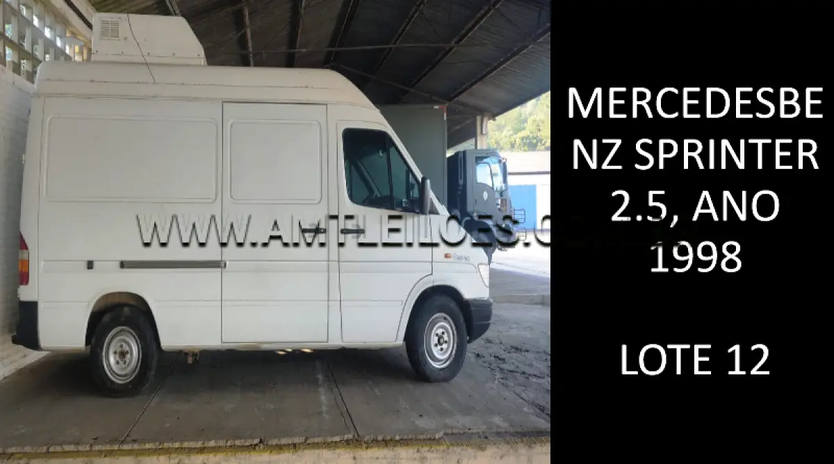 LOTE 012 - MARCA/MODELO: MERCEDES-BENZ SPRINTER 2.5, ANO: 1998.