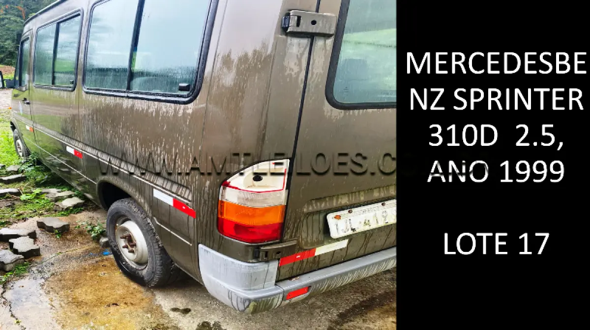 LOTE 017 - MARCA/MODELO: MERCEDES BENZ SPRINTER 310D 2.5, ANO: 1999.