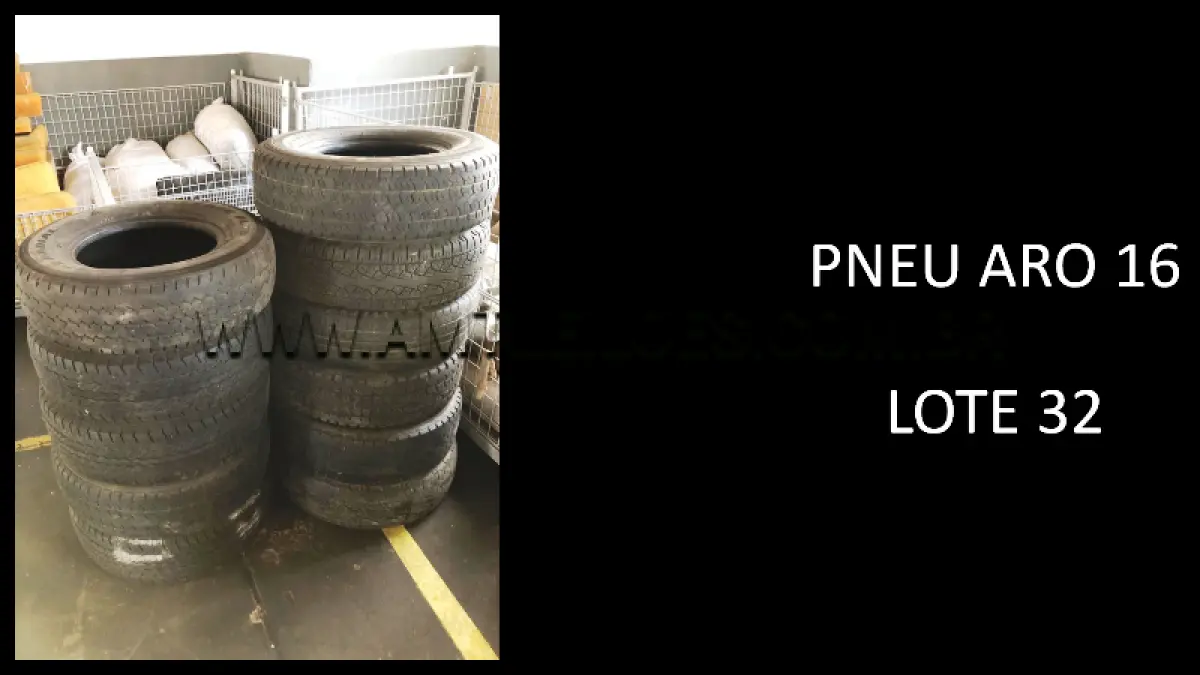 LOTE 032 - 40 UNIDADES DE PNEU ARO 16.