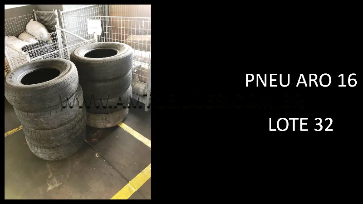LOTE 032 - 40 UNIDADES DE PNEU ARO 16.