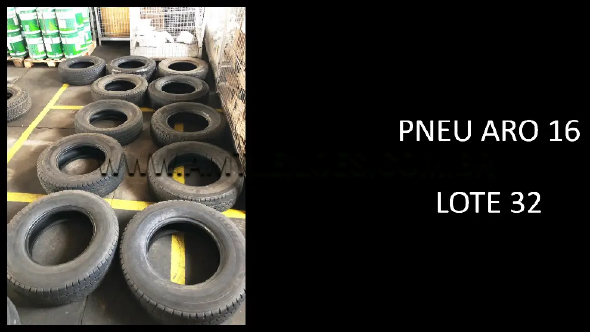 LOTE 032 - 40 UNIDADES DE PNEU ARO 16.