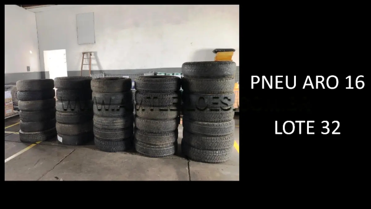 LOTE 032 - 40 UNIDADES DE PNEU ARO 16.
