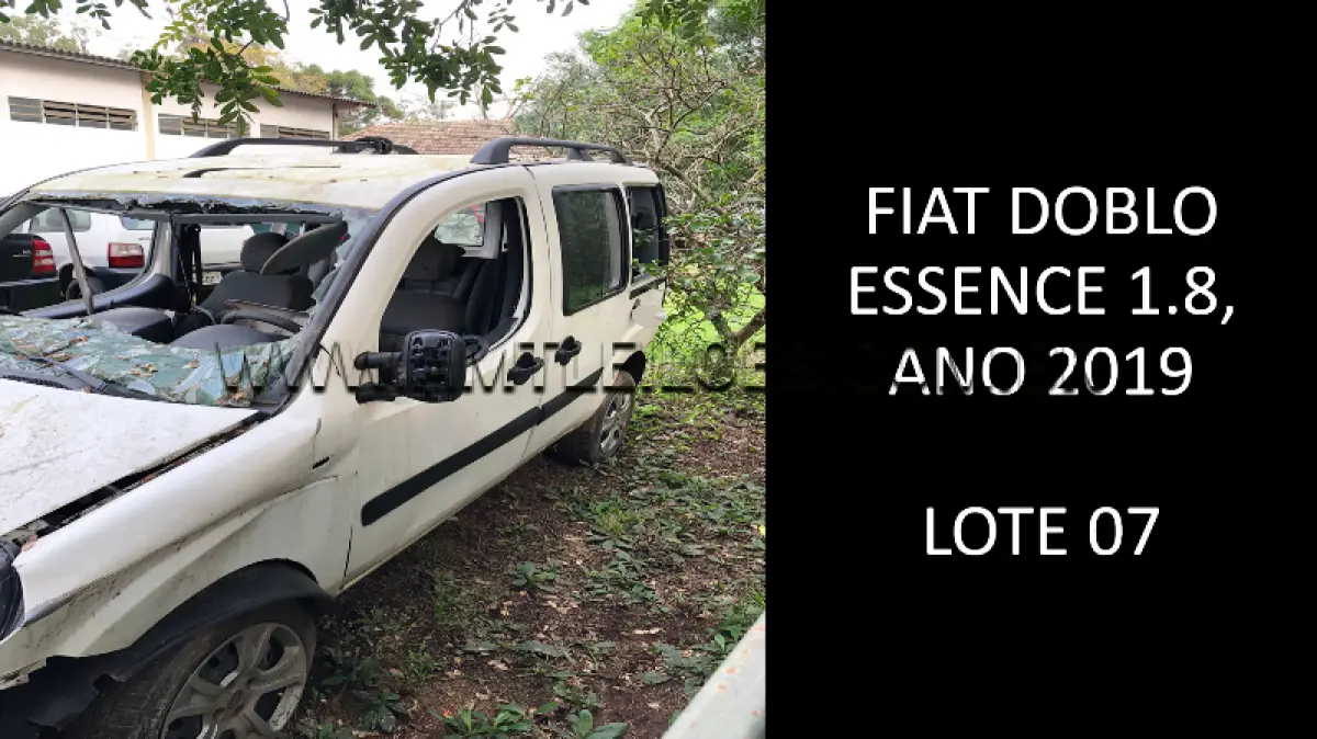 LOTE 007 - MARCA/MODELO: FIAT DOBLO ESSENCE 1.8, ANO: 2019.