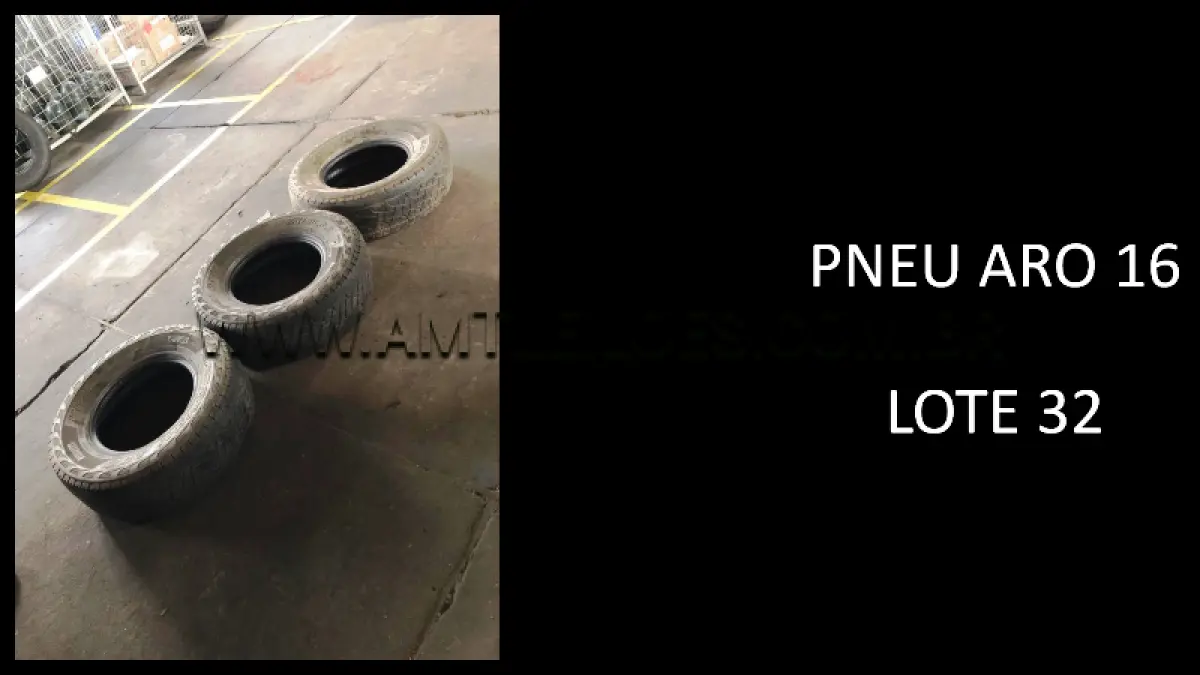 LOTE 032 - 40 UNIDADES DE PNEU ARO 16.