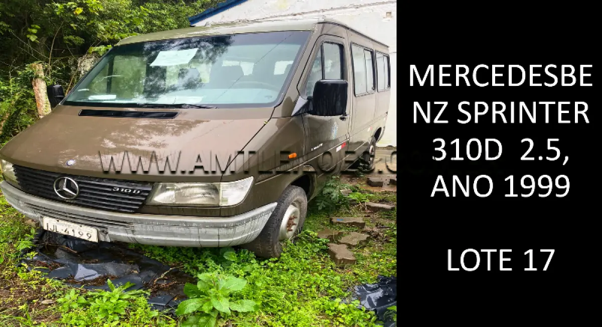 LOTE 017 - MARCA/MODELO: MERCEDES BENZ SPRINTER 310D 2.5, ANO: 1999.