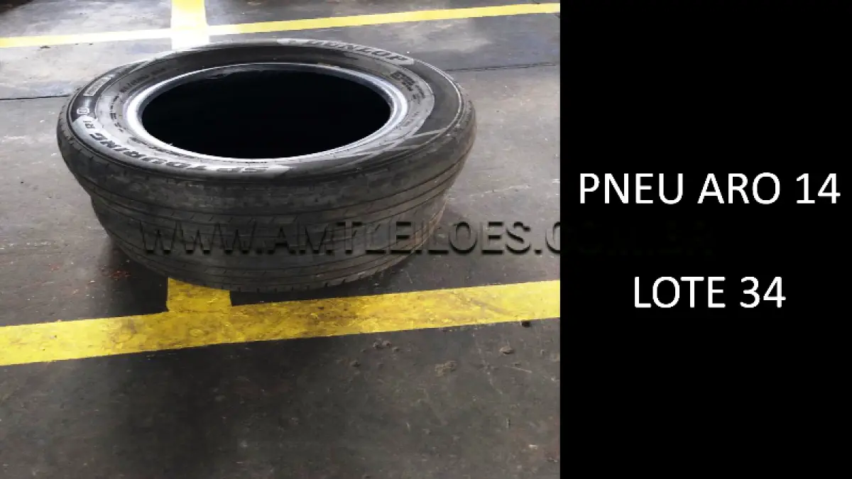 LOTE 034 - 08 UNIDADES PNEU ARO 14