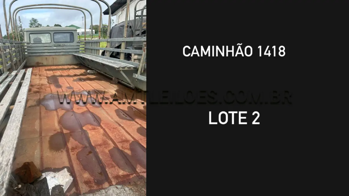 LOTE 002 - MARCA/MODELO: VIATURA CAMINHÃO EMP GE LA1418/51 5T 4X4 MERCEDES - BENZ, ANO:1998