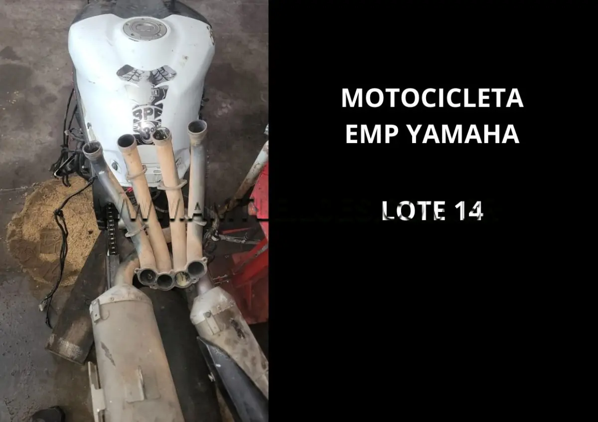 LOTE 014 - MARCA/MODELO: VIATURA MOTOCICLETA EMP GE YAMAHA / 01PSG 2X1 , ANO: 2007.