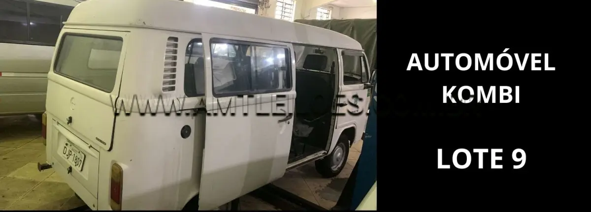 LOTE 009 - MARCA/MODELO: VOLKSWAGEN / KOMBI 1.4 09PSG 4X2, ANO: 2006.