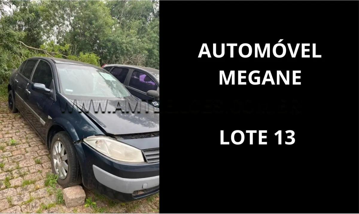 LOTE 013 - MARCA/MODELO: AUTOMÓVEL REPRES RENAULT / MEGANE SEDAN 2.0 EXPR 05PSG 4X2, ANO: 2006.