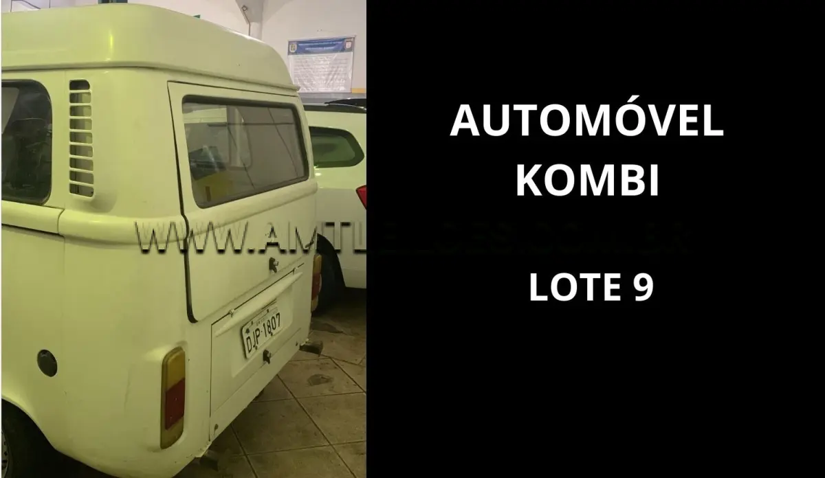 LOTE 009 - MARCA/MODELO: VOLKSWAGEN / KOMBI 1.4 09PSG 4X2, ANO: 2006.