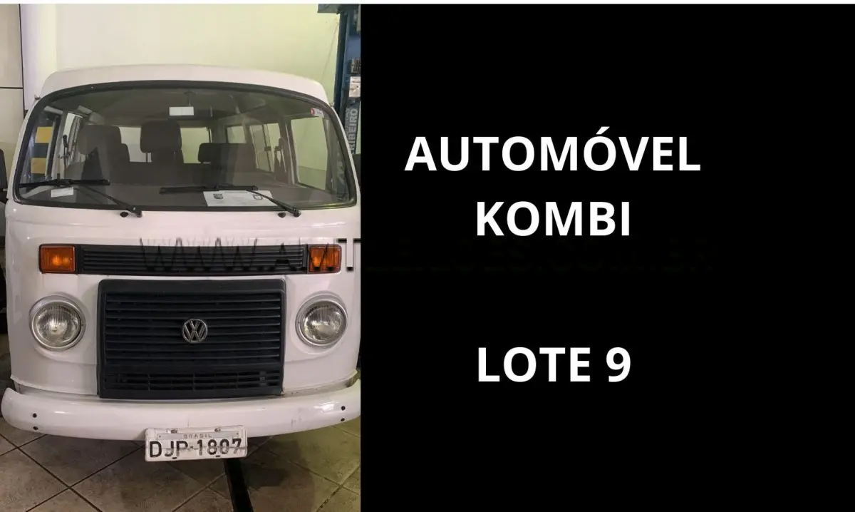 LOTE 009 - MARCA/MODELO: VOLKSWAGEN / KOMBI 1.4 09PSG 4X2, ANO: 2006.