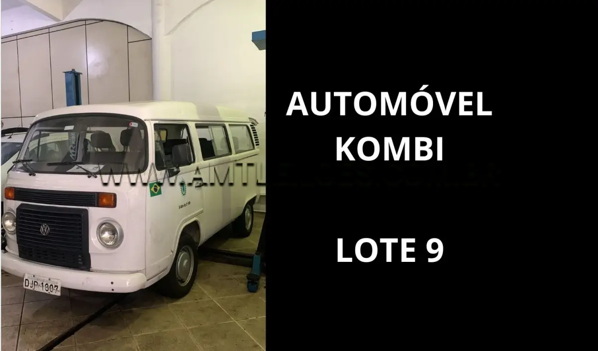 LOTE 009 - MARCA/MODELO: VOLKSWAGEN / KOMBI 1.4 09PSG 4X2, ANO: 2006.