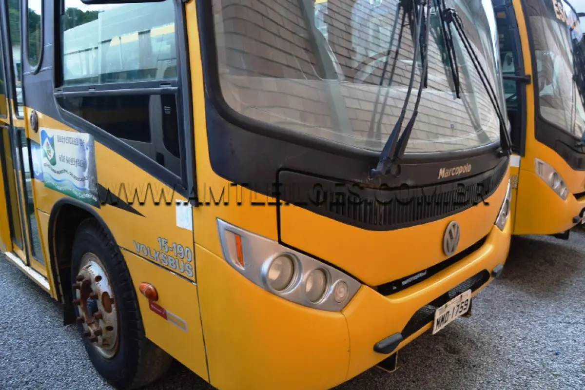 LOTE 002 - MARCA/MODELO: ÔNIBUS ESCOLAR VW/ 15.190 - Ano/modelo:  2011/2012