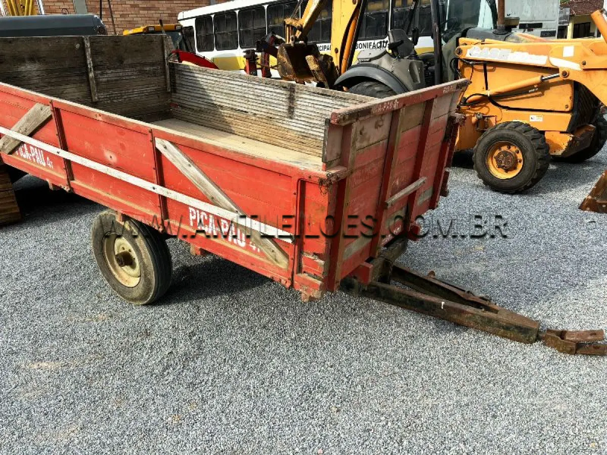 LOTE 014 - MARCA/MODELO:  CARRETA BASCULANTE 6-960 3TIE BASE S/S/C COM PNEU