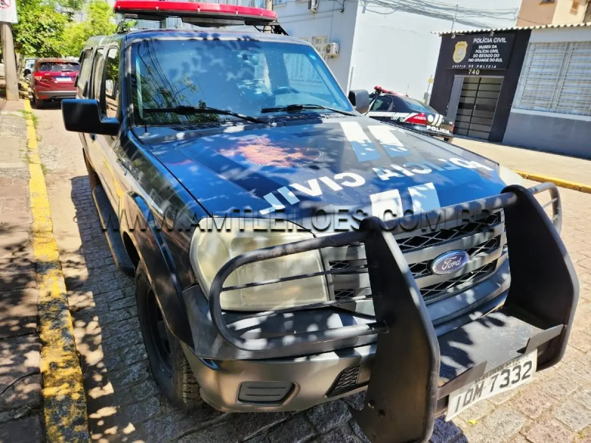 LOTE 084 - I/FORD RANGER XL 13P, ANO/MODELO: 2009/2010