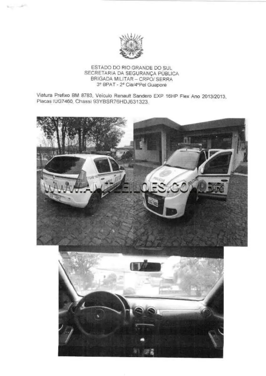LOTE 051 - RENAULT/SANDERO EXP 16HP, ANO/MODELO: 2013/2013