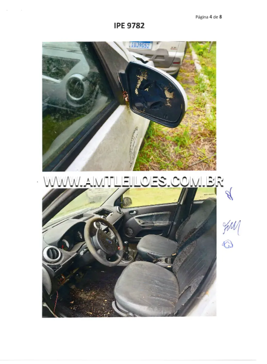 LOTE 155 - FORD/FIESTA SEDAN 1.6 FLEX, ANO/MODELO: 2008/2008